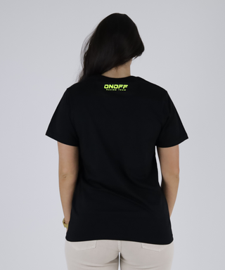 Bold T-shirt - Black T-shirt with Fluorine Print