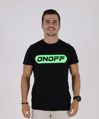 Bold T-shirt - Black T-shirt with Fluorine Print