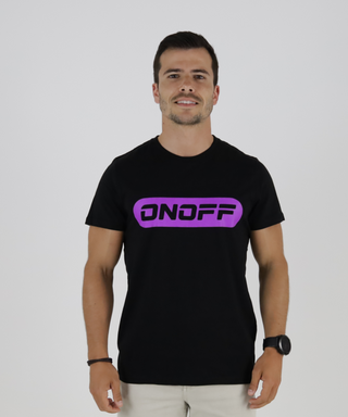 Bold T-shirt - Black T-shirt with Fluorine Print