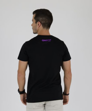 Bold T-shirt - Black T-shirt with Fluorine Print